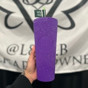 Starbucks Purple Glow in the Dark Tumbler 24oz
